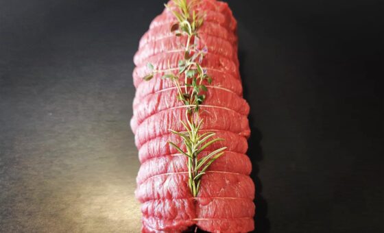 Roastbeef ca. 1 kg, Skåret af Tyksteg,