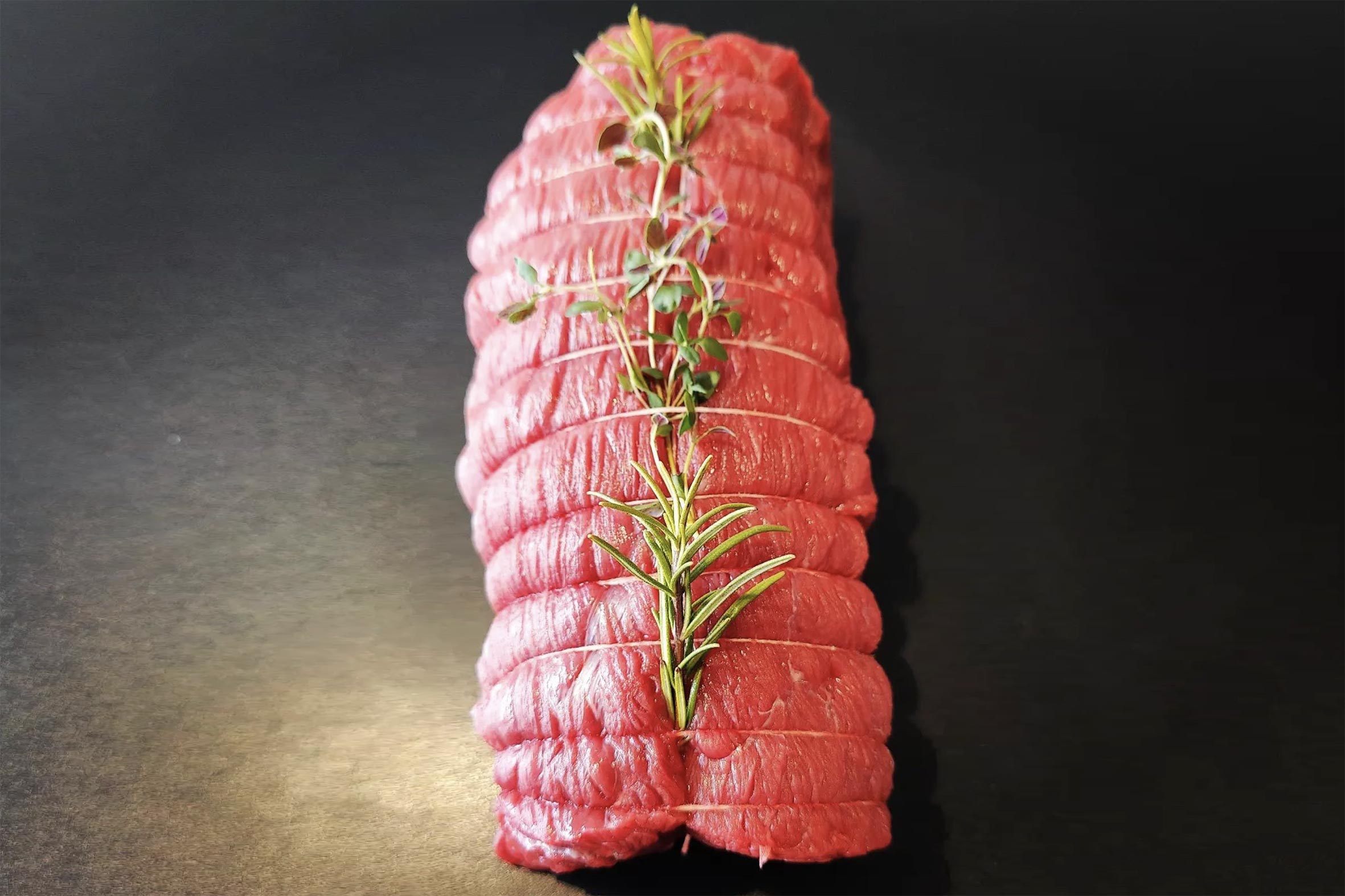 Roastbeef ca. 1 kg, Skåret af Tyksteg,